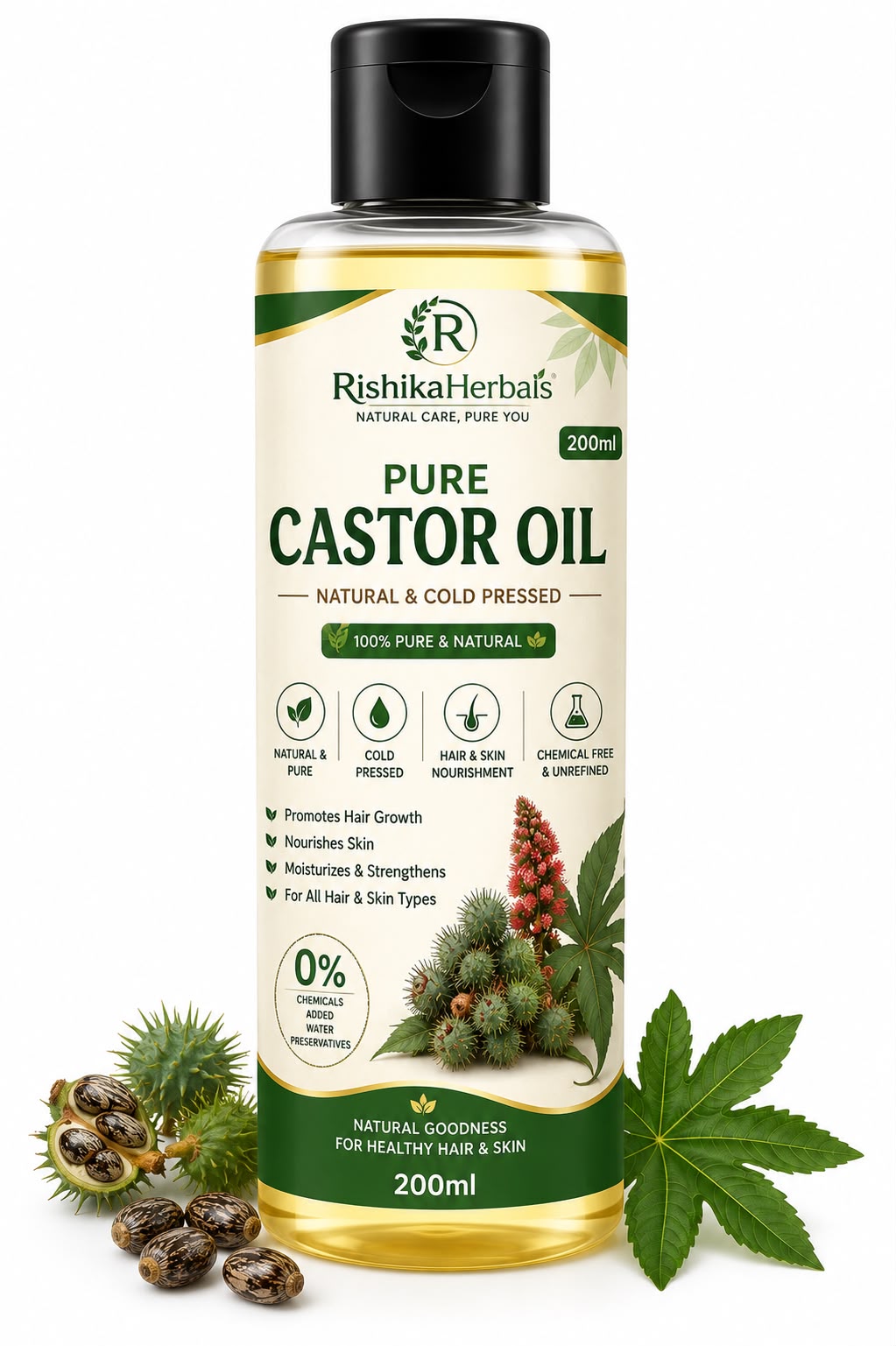 Pure Castor Oil 200ml