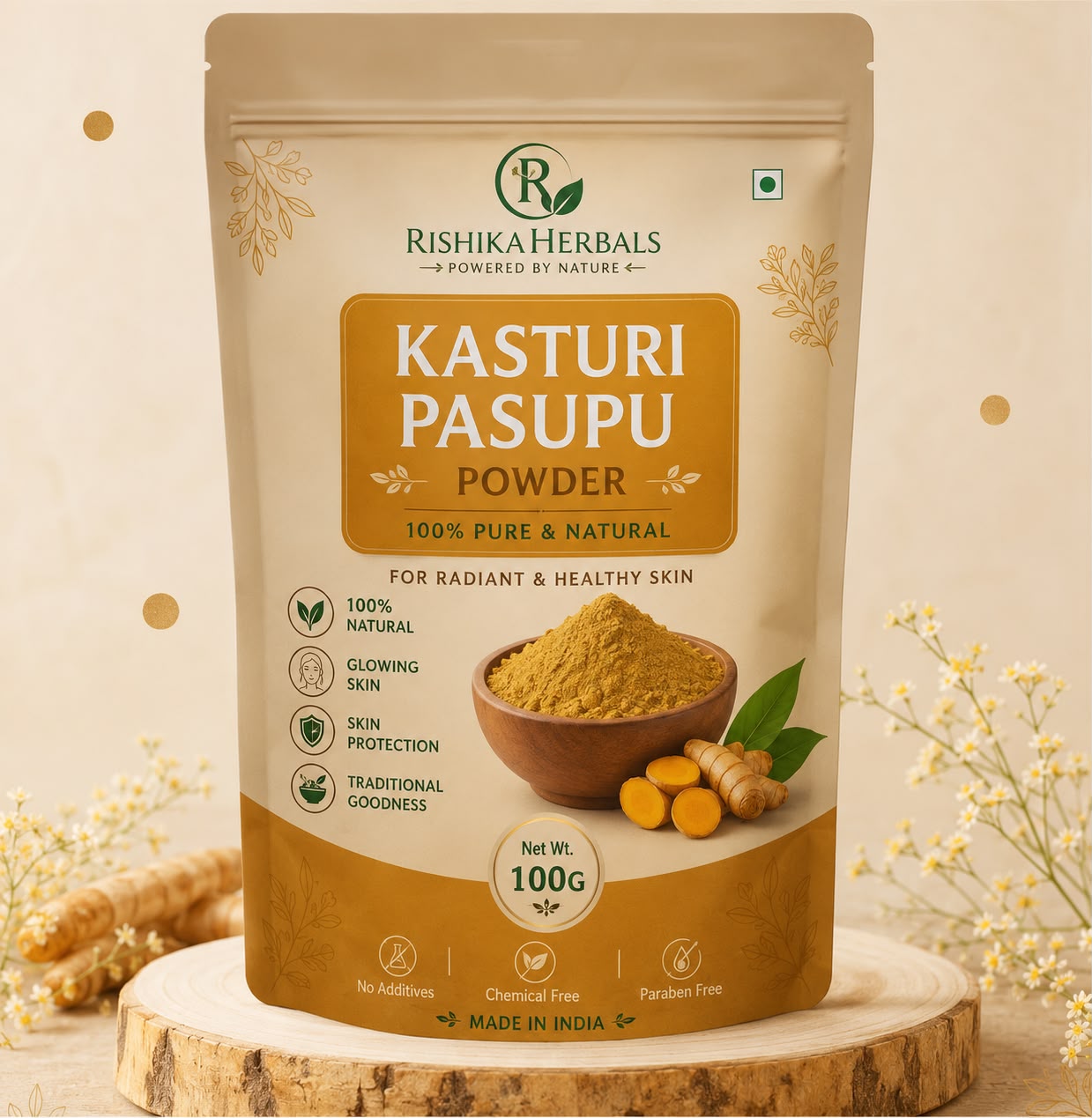 Kasthuri Pasupu Churnam 100G